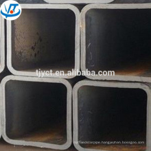SS400 Q235 black iron seamless / welded carbon square pipe